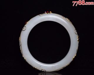 和田玉镶嵌镯子