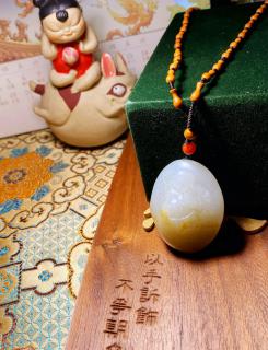 🙏和田玉弥勒佛:笑口常开,福气满满😄