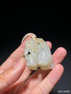 清代和田玉如意童子雕件,指尖上的玲珑雅趣